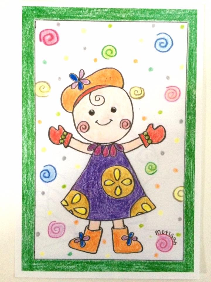 自作のポストカード販売開始！温かみのある色鉛筆画。カラフルベイビーちゃんを見て癒されましょう～