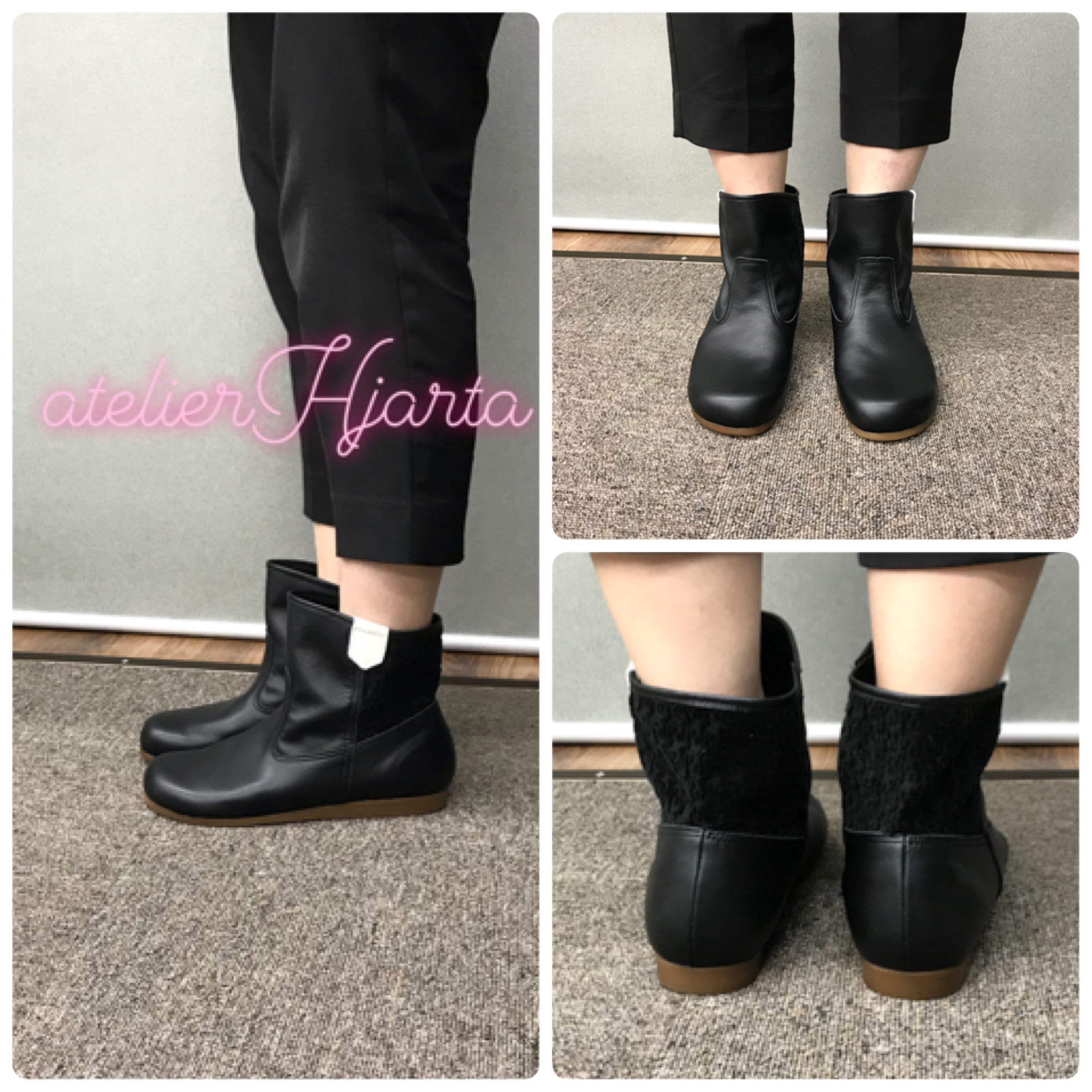 本革×BECCO 新作コンビブーツ 