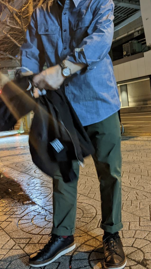 ワークシャンブレーシャツ