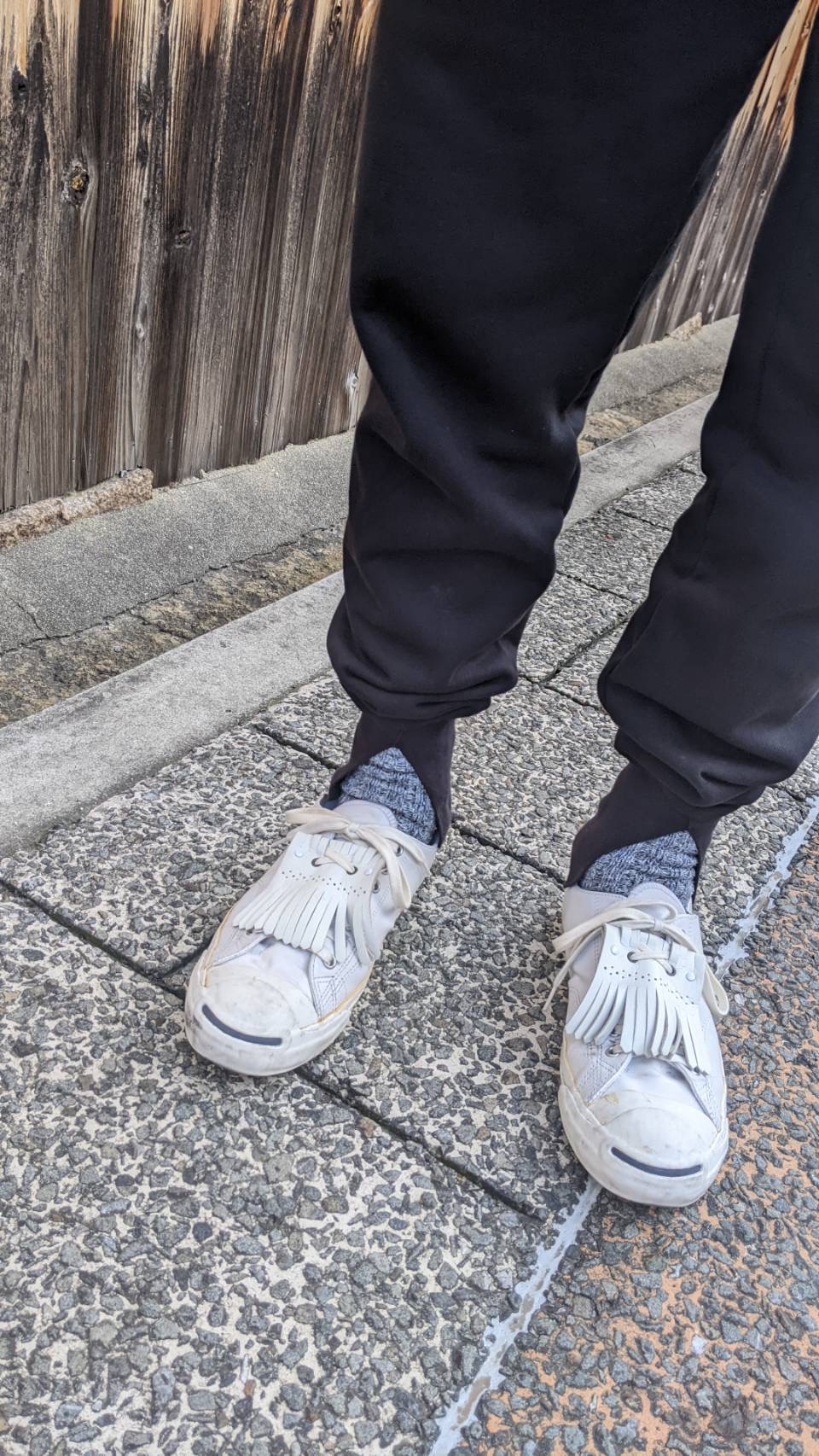 【cabo original】オープンスウェットノータックパンツ