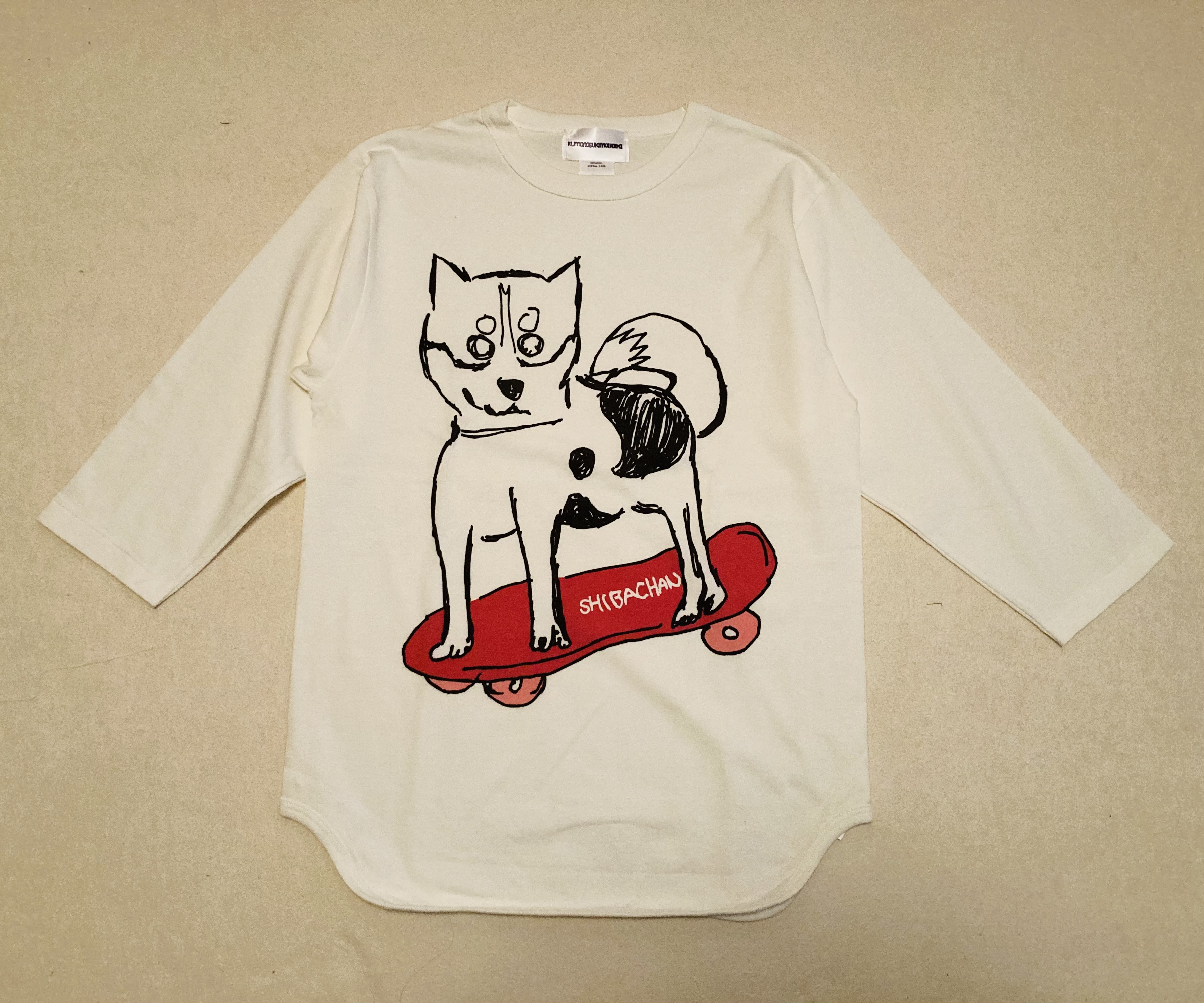 【kumonosukimakara】SHIBA CHAN PENNY3/4スリーブＴ