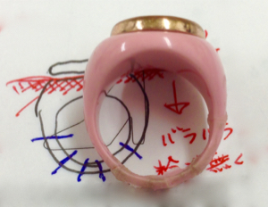 本日のご紹介：樹脂製リング → 925リングへ制作交換