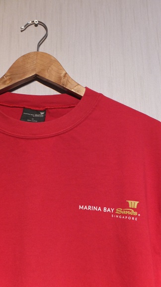 ～啓蒙的古着～　マリーナベイサンズ　シンガポールの五つ星ホテル　ロゴ入りTシャツ　日本サイズ概ねM