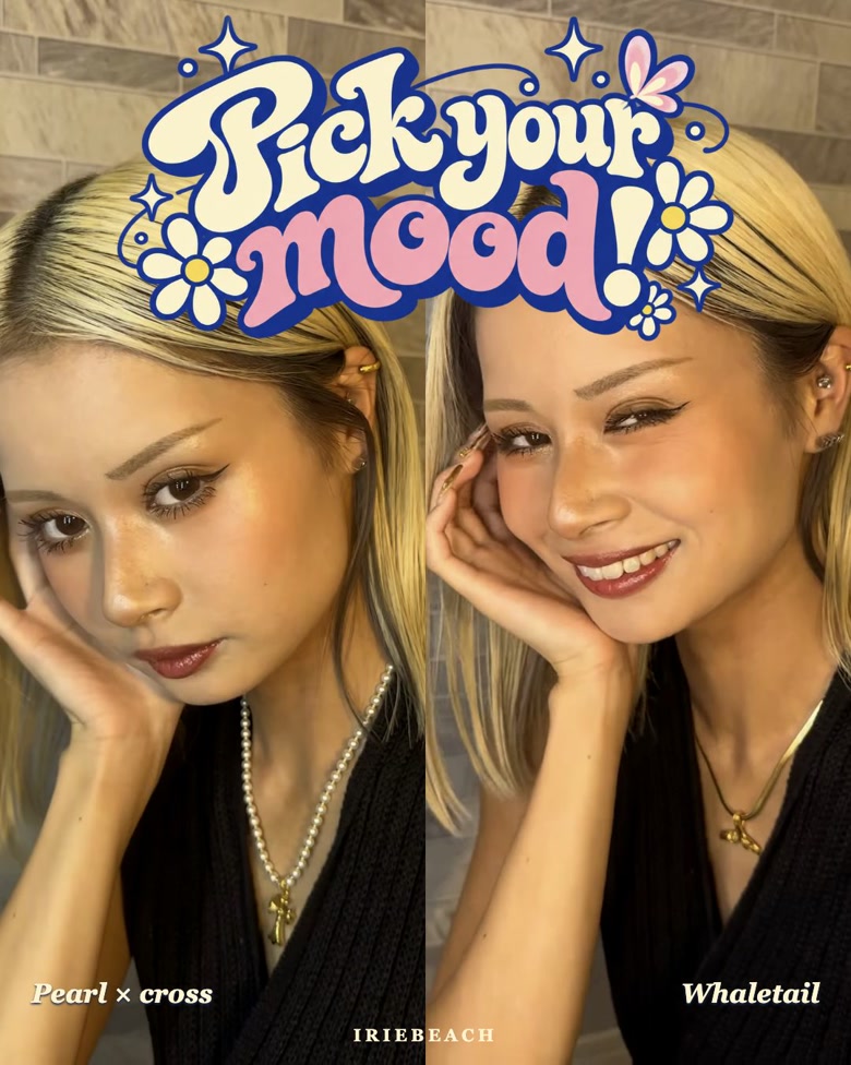 今日は、どっち？ リールで紹介した2つのネックレス