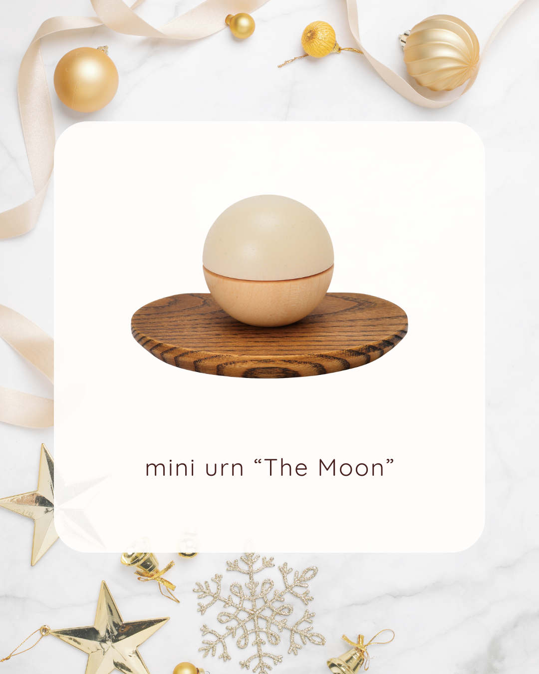 いつもの場所にいてほしい　想いにお応えできる手元供養商品をあなたに。ミニ骨壷・つき　ステージタイプ