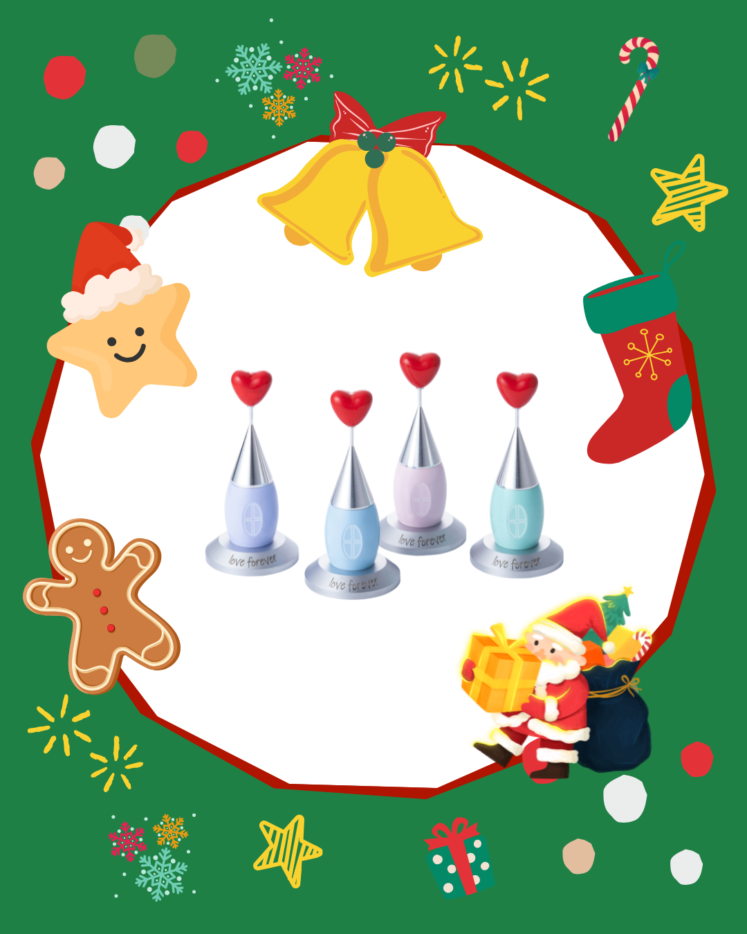 クリスマスツリーのオーナメントには向きませんが！ツリーの足元に飾ってください。きゃんでぃはうすです！