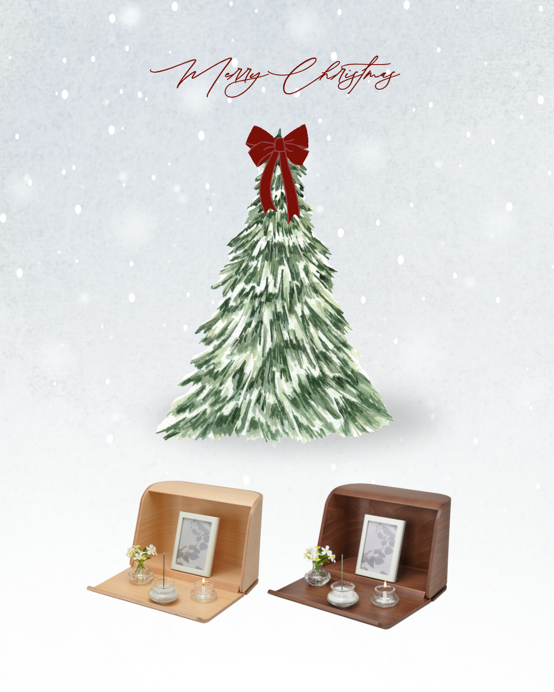 2025年のメリー・クリスマス！　思い出を大切にしのびたい時の手元供養・祈りの手箱です！