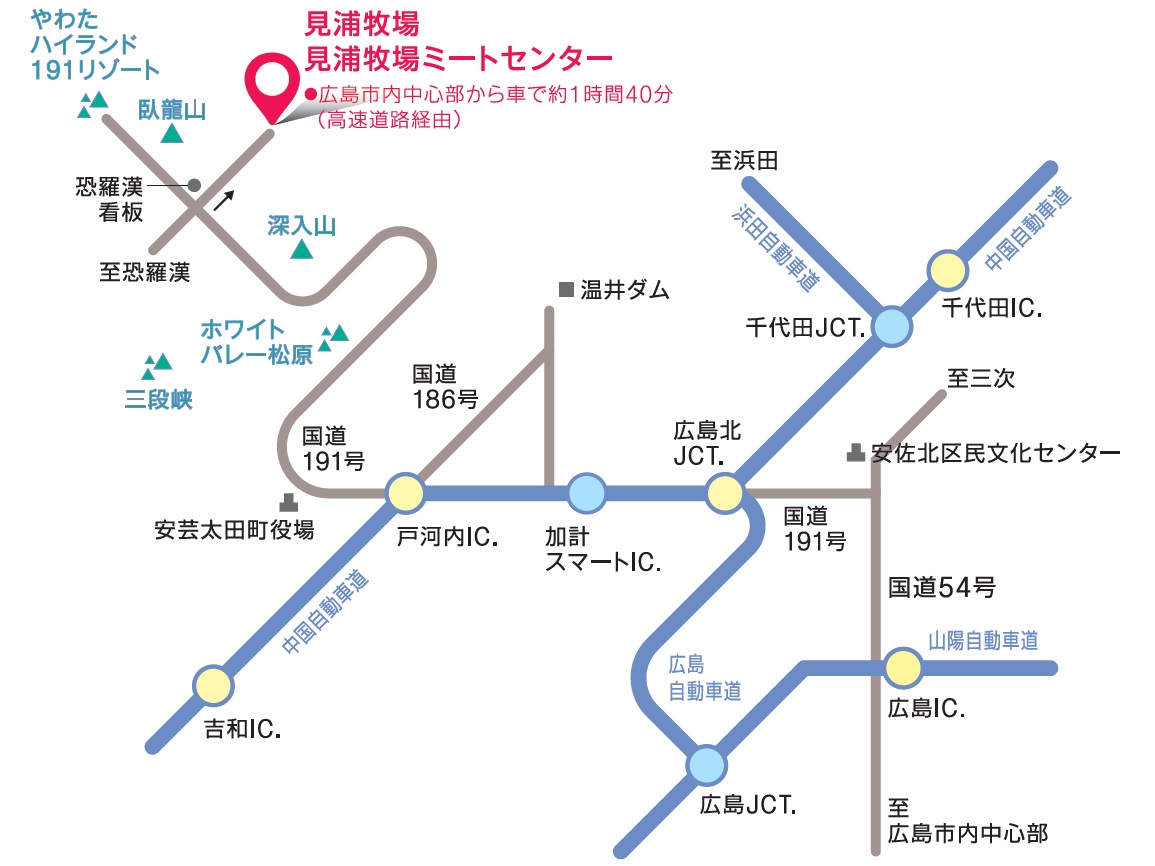 見浦牧場ミートセンターに行くには