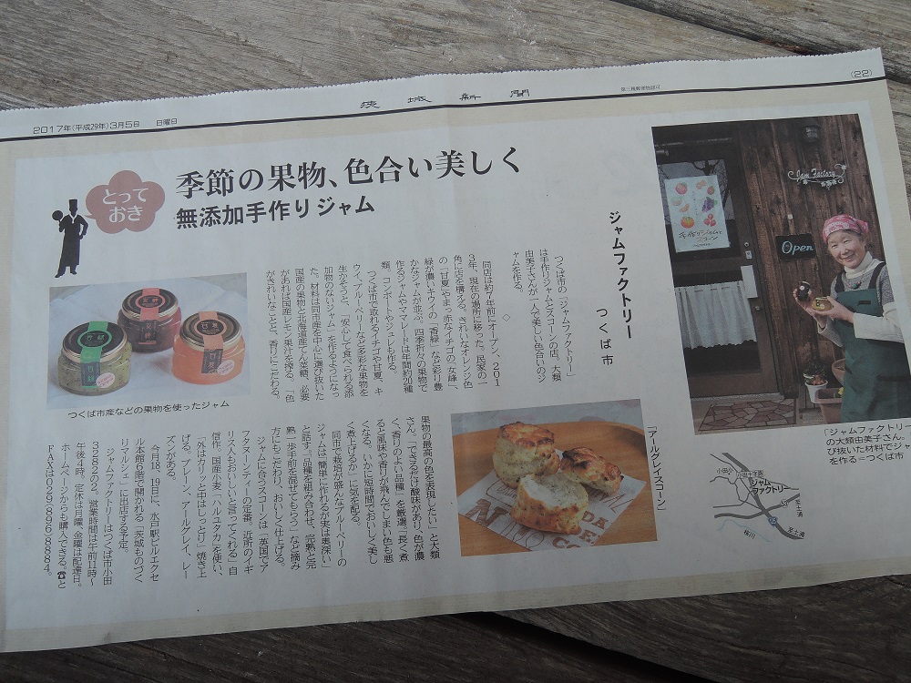 茨城新聞の日曜版の現物です