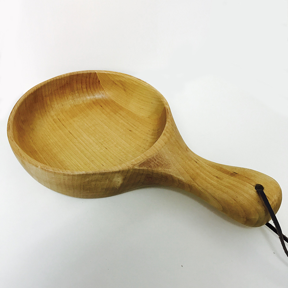 ココマチ特製 天然木ラウンドスープボウル