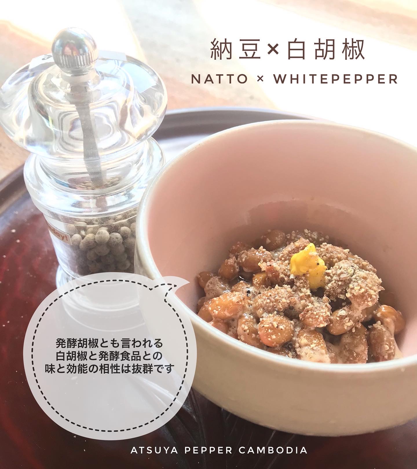 納豆×白胡椒