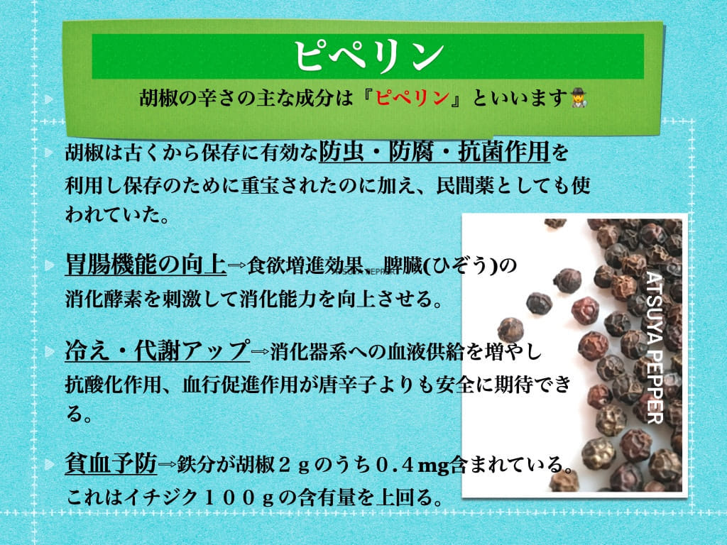 こしょう効果/ピペリン