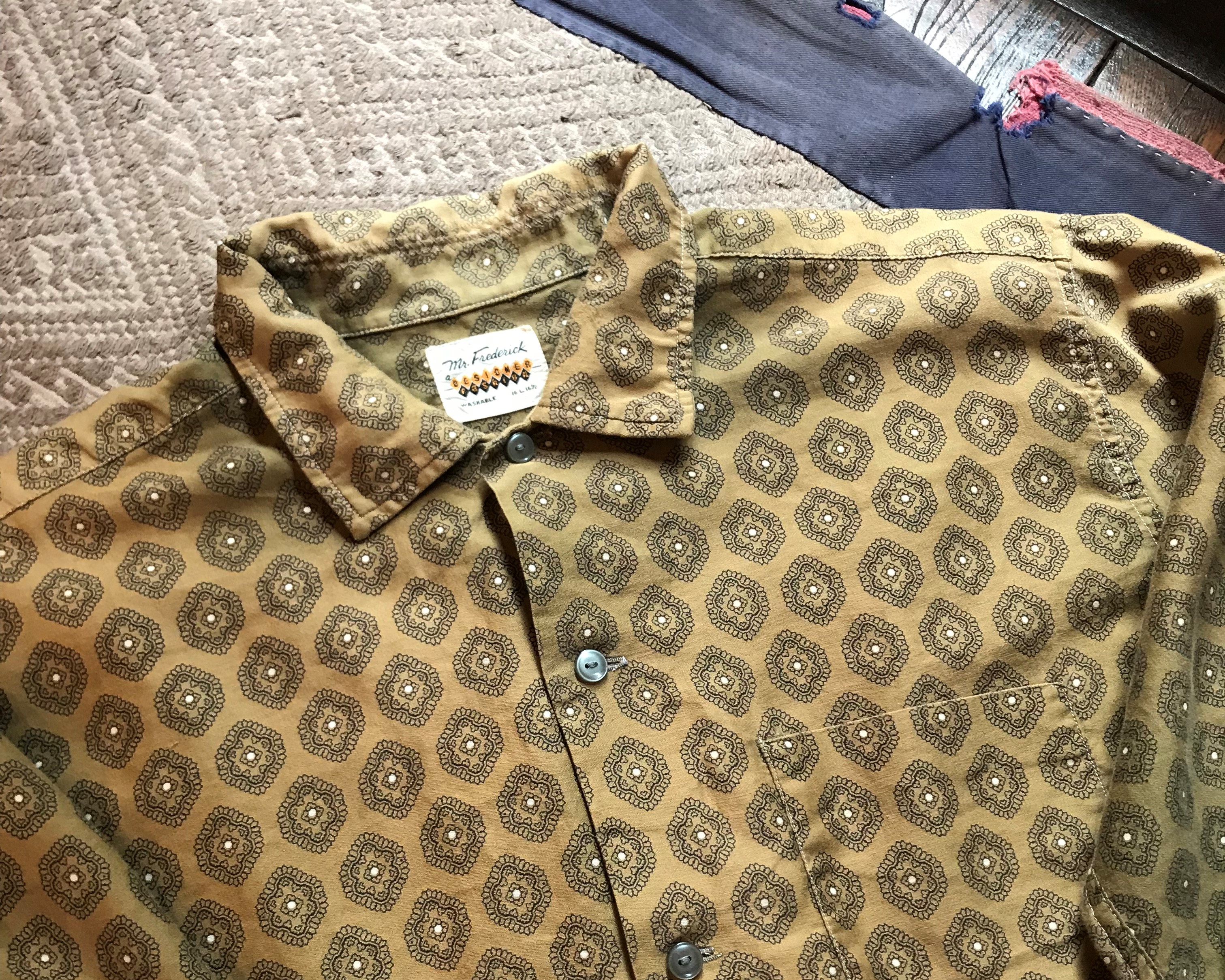 1950s vintage rayon shirts