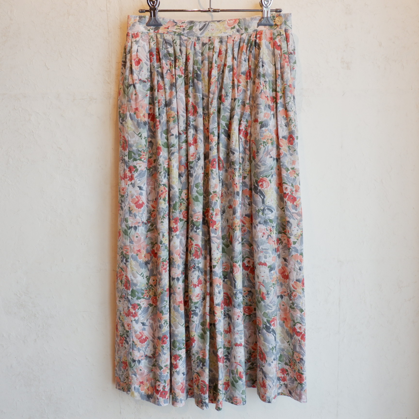 USA古着 "隠し絵" rayon skirt