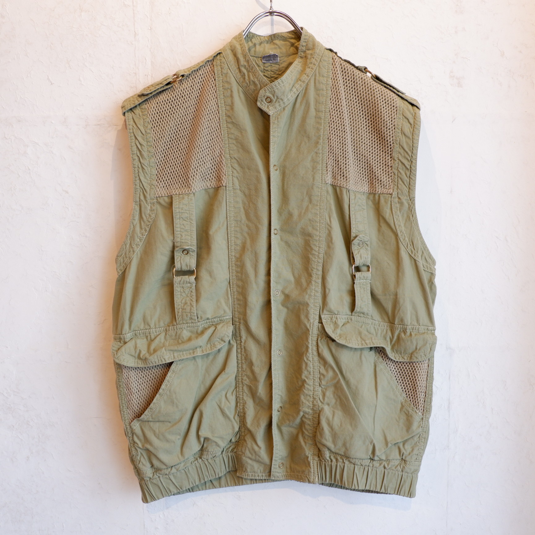 USA古着 mesh cargo vest