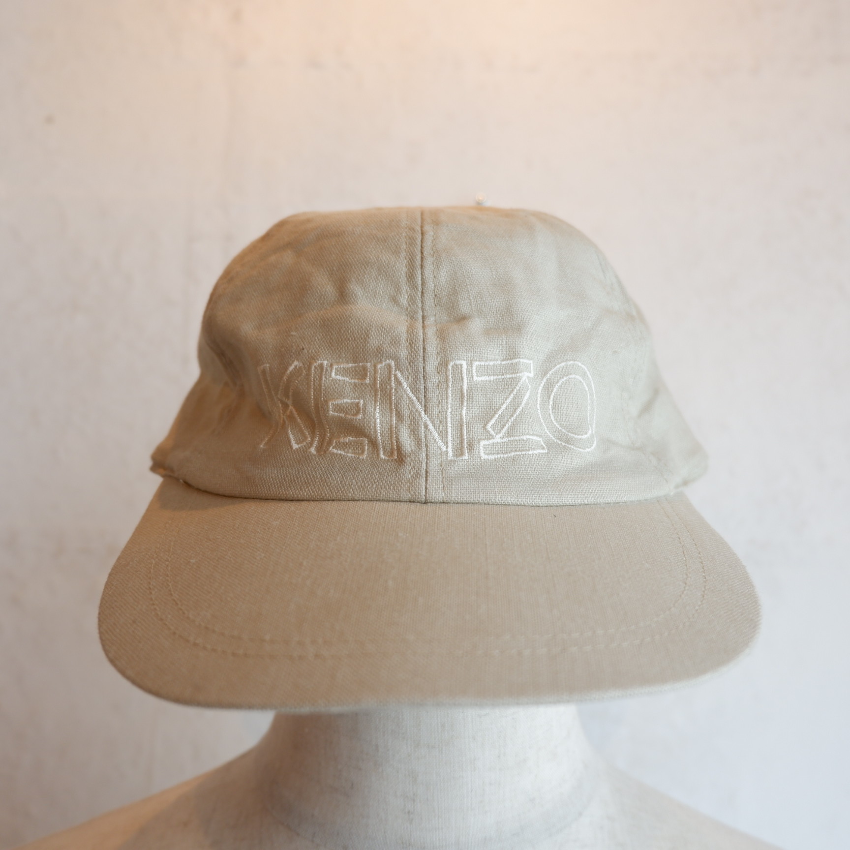 KENZO linen logo cap
