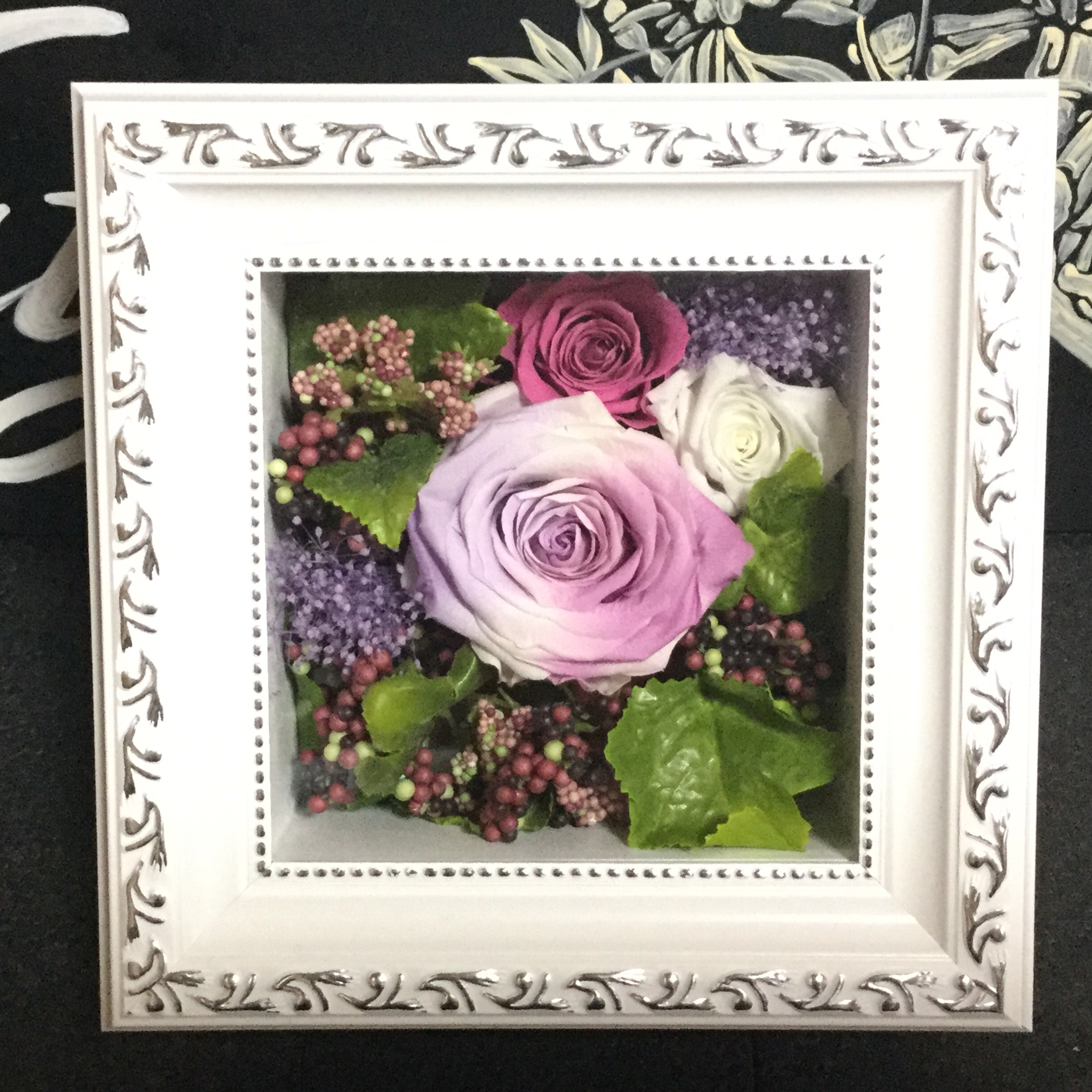 ☆Preserved Flower ガラス付きフレーム☆ お買い上げありがとうございました！