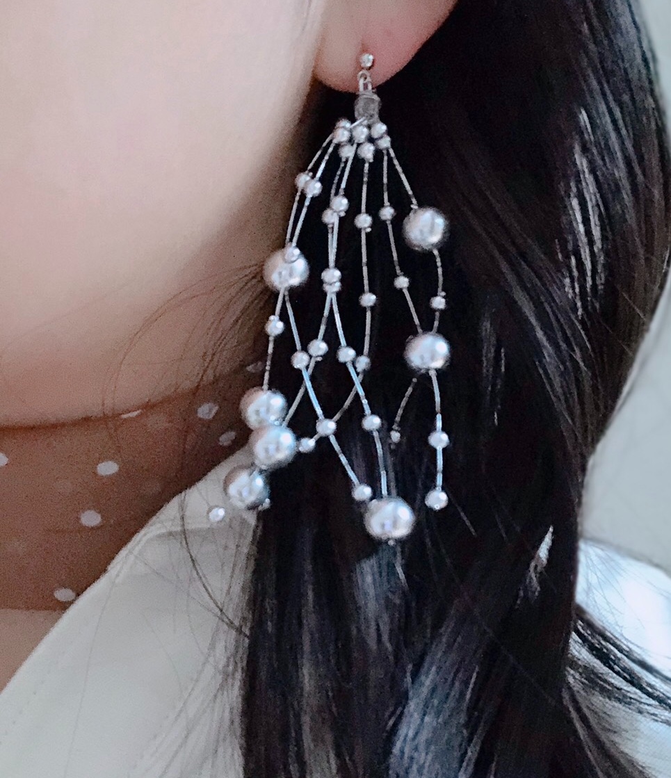 シルバーシャワーピアス&イヤリング！！