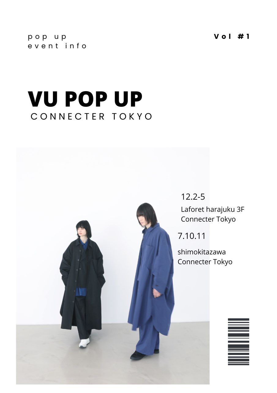 Vu pop up in ラフォーレ原宿　12.2〜
