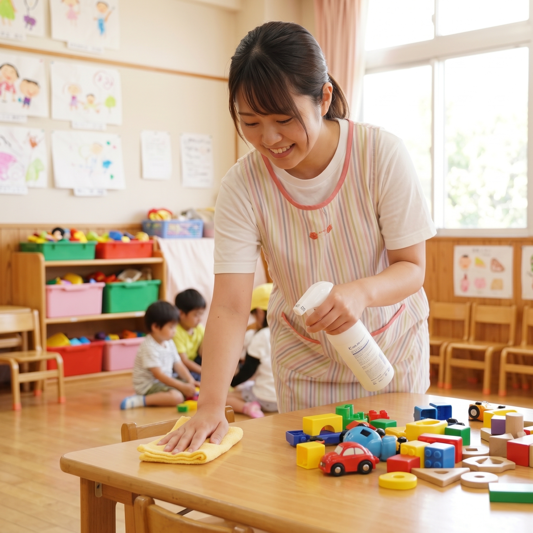 【取材レポート】保育園の先生も太鼓判!プロの現場がおもちゃ除菌に「エヴァウォーター」を選ぶ理由