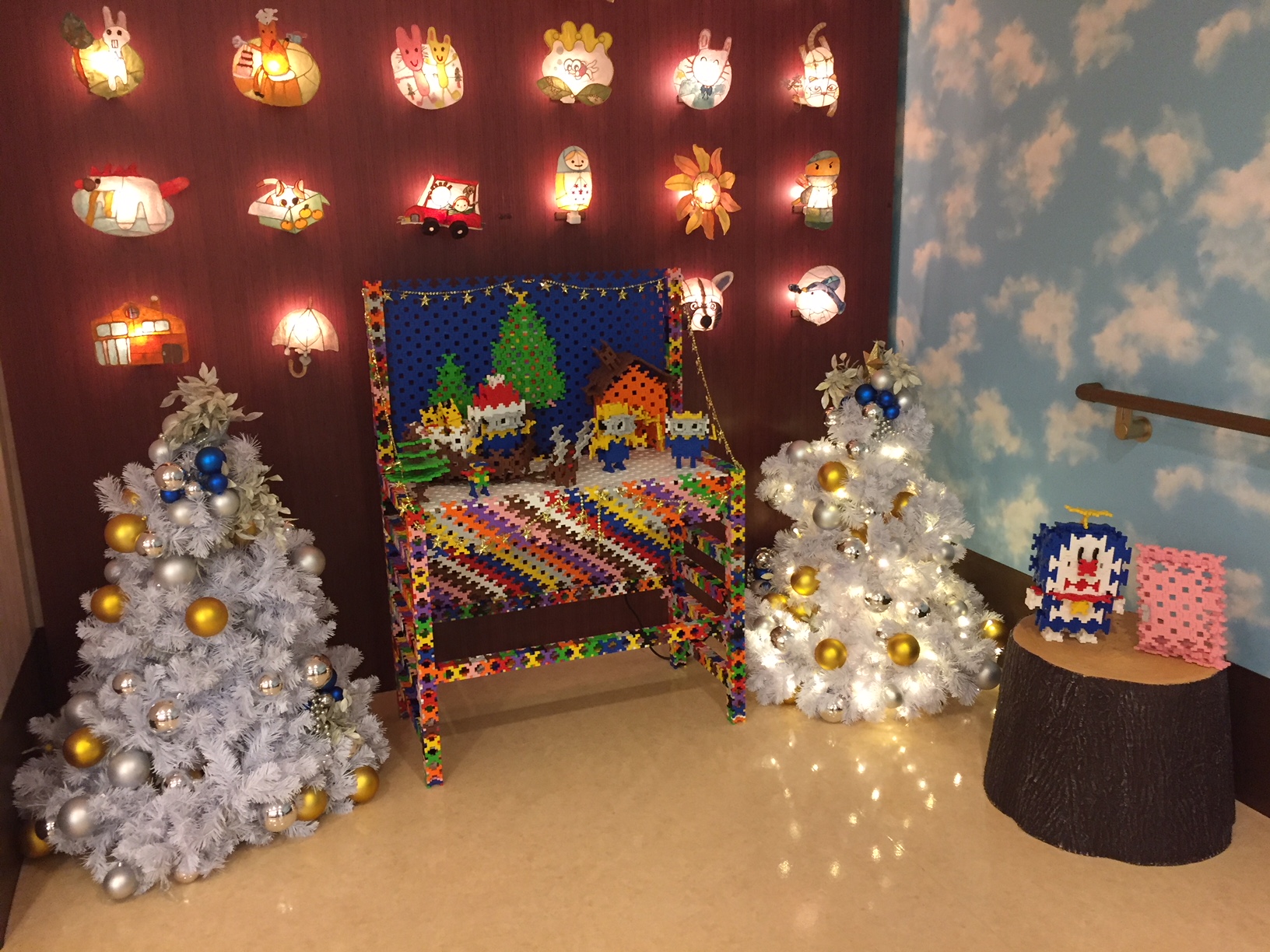 淀川キリスト教病院ホスピスさんへインカストロを使ってクリスマスの飾りつけ（＾＾）