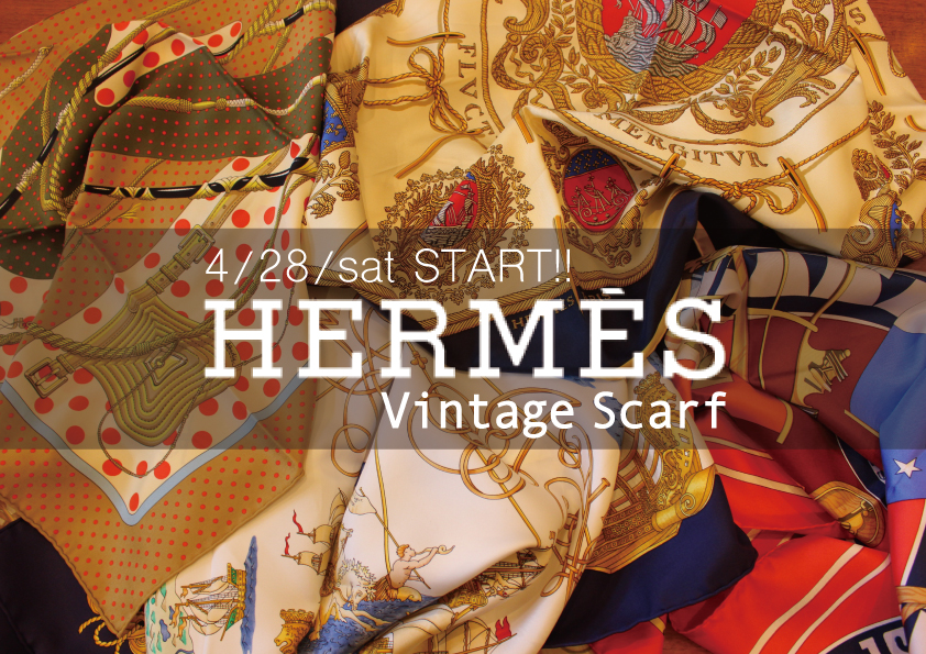 【SEE-THrough】-HERMES-vintage scarf 限定販売のお知らせ