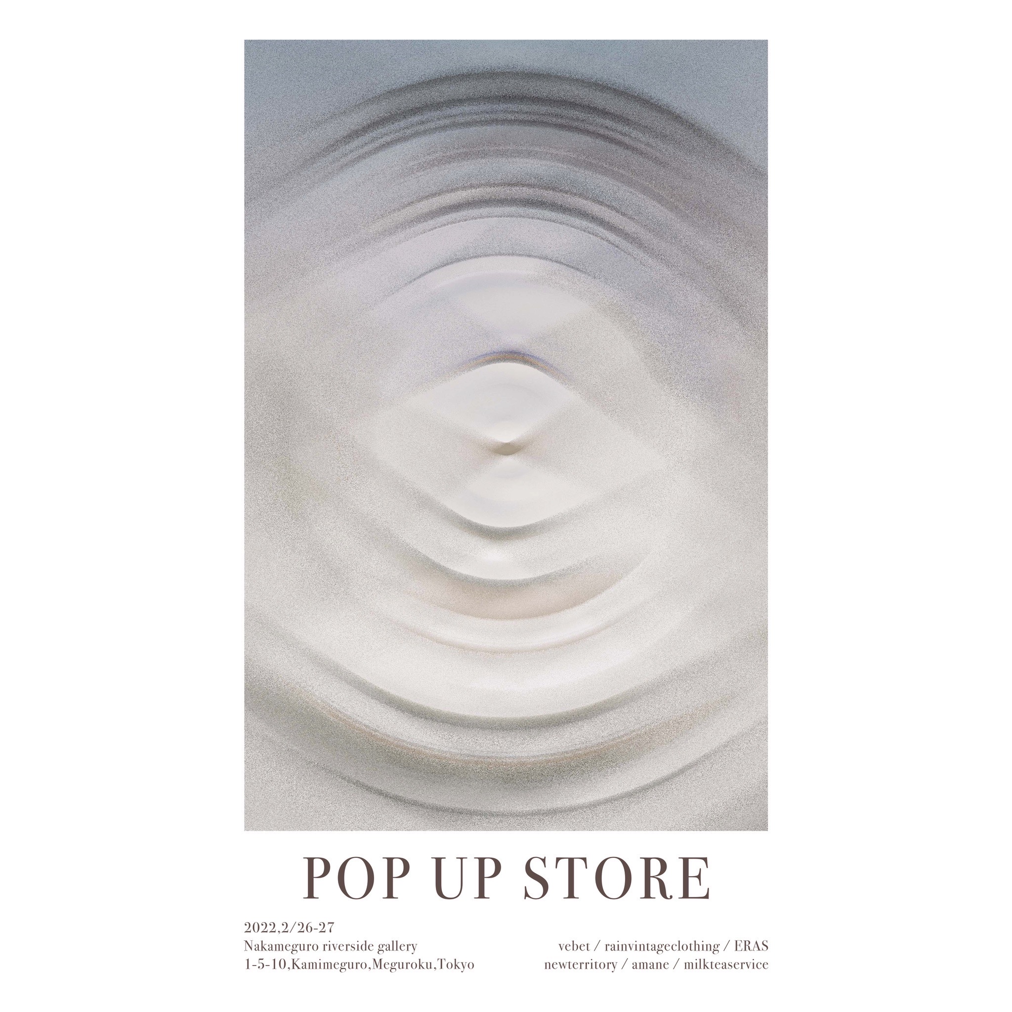 イベント：POP UP STORE（東京）nakameguro river side gallery