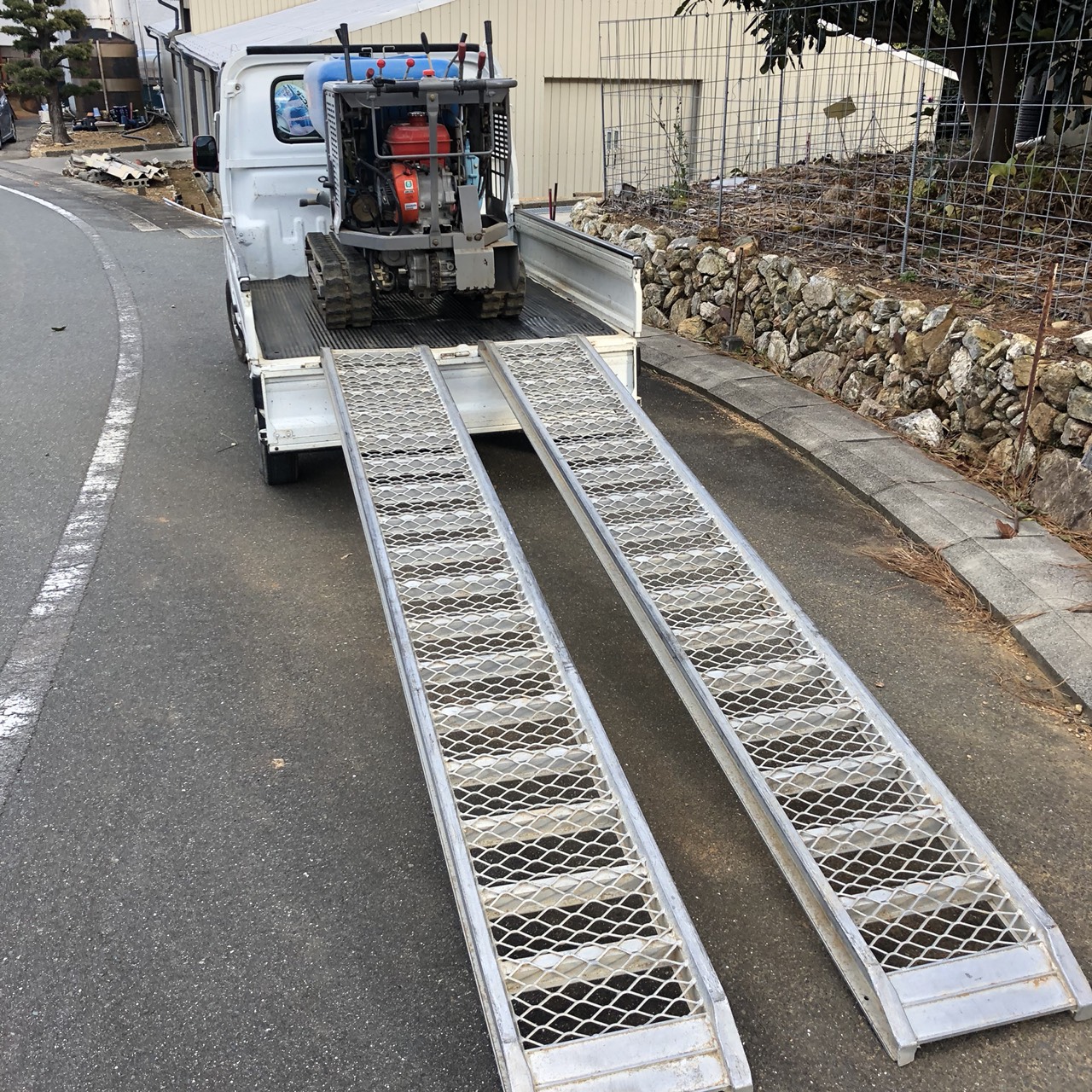 農機具の運搬！