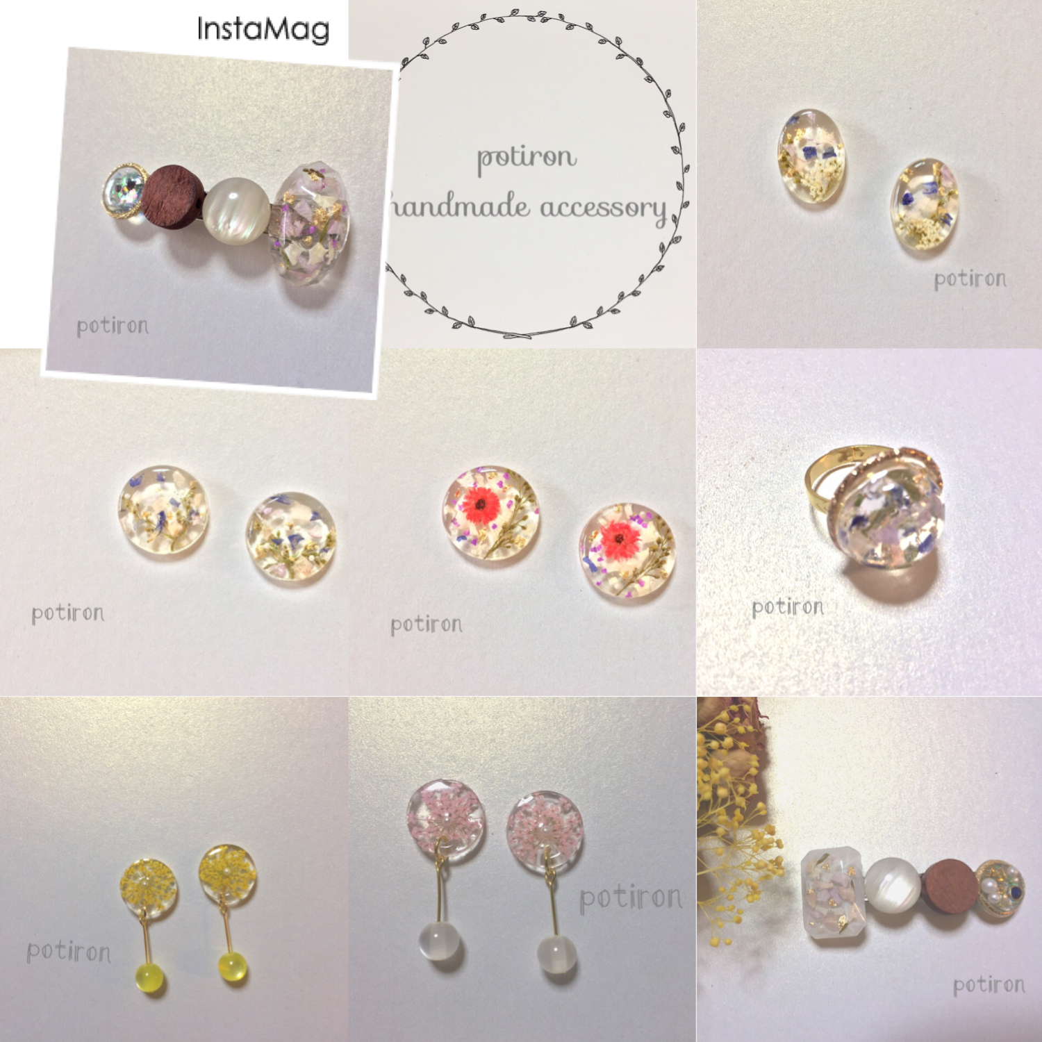フラワーアクセサリー出品しました♡♡バレッタはそれぞれ1点ものです!