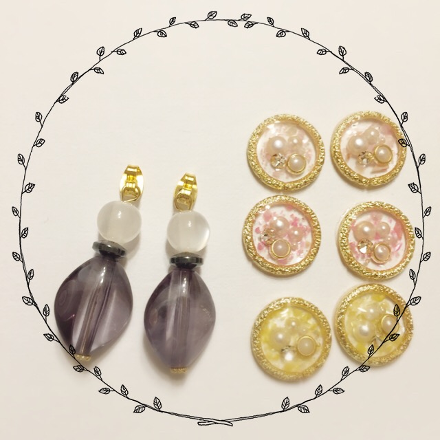 ❁﻿2way!!ピアス出品しました❁﻿