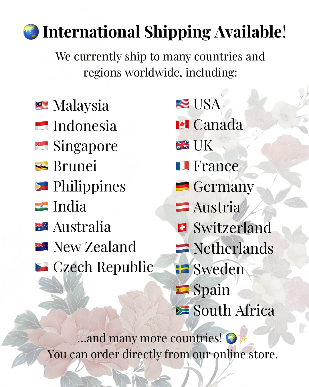 About International Shipping