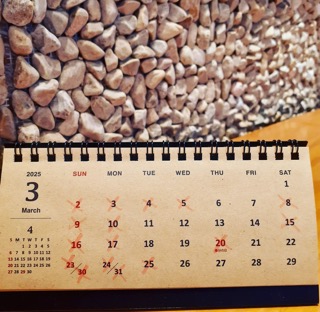 3月お休みです