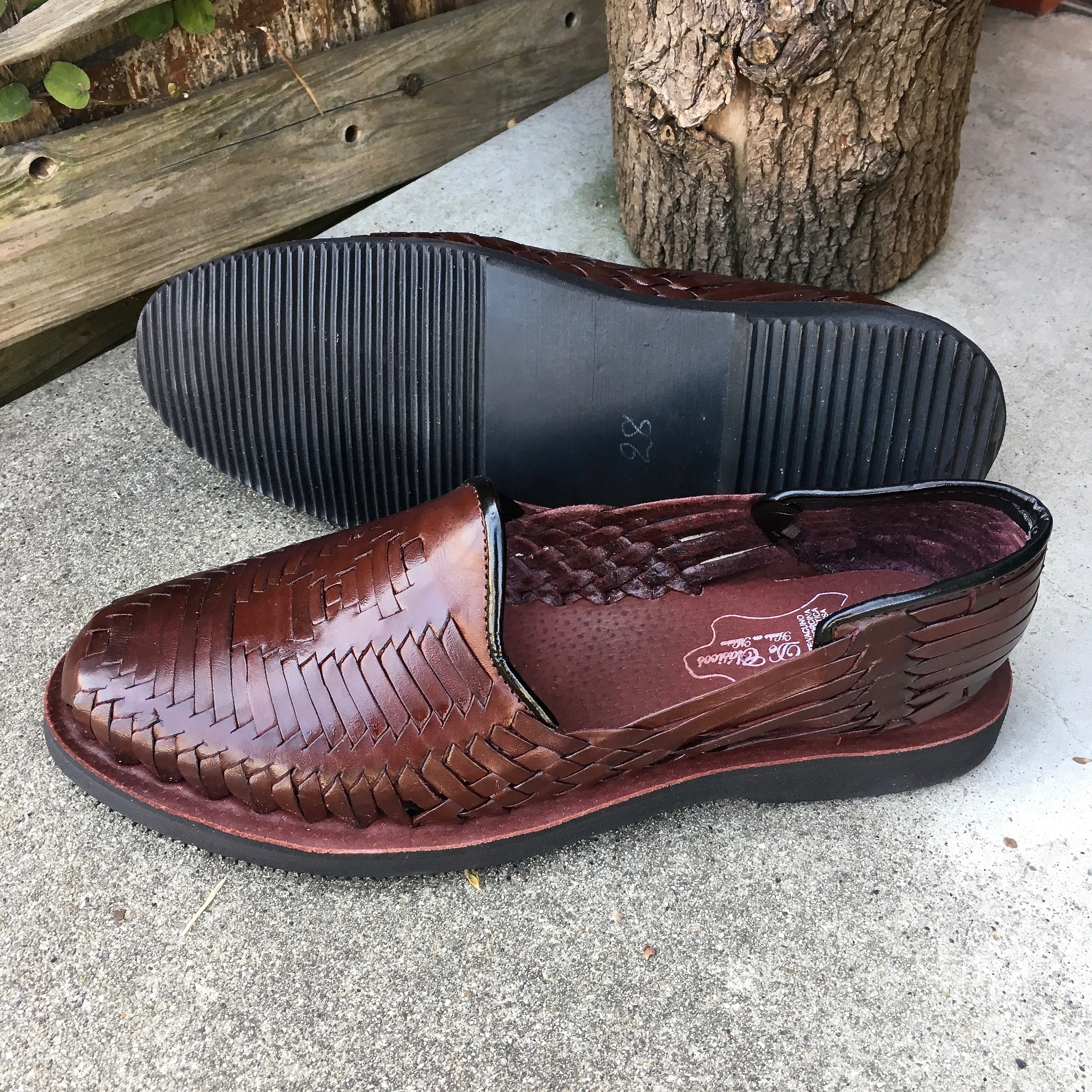 HUARACHE : LEATHER MOCCASIN SANDALS