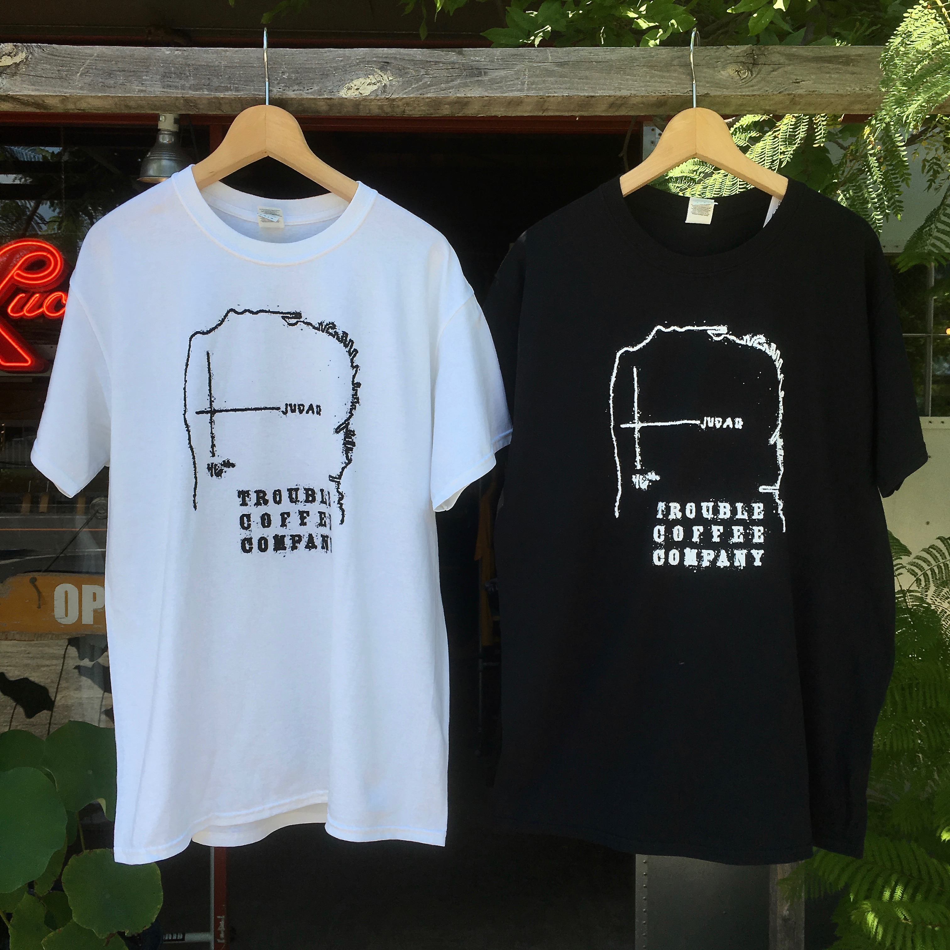 TROUBLE COFFEE : SF MAP T-SHIRTS