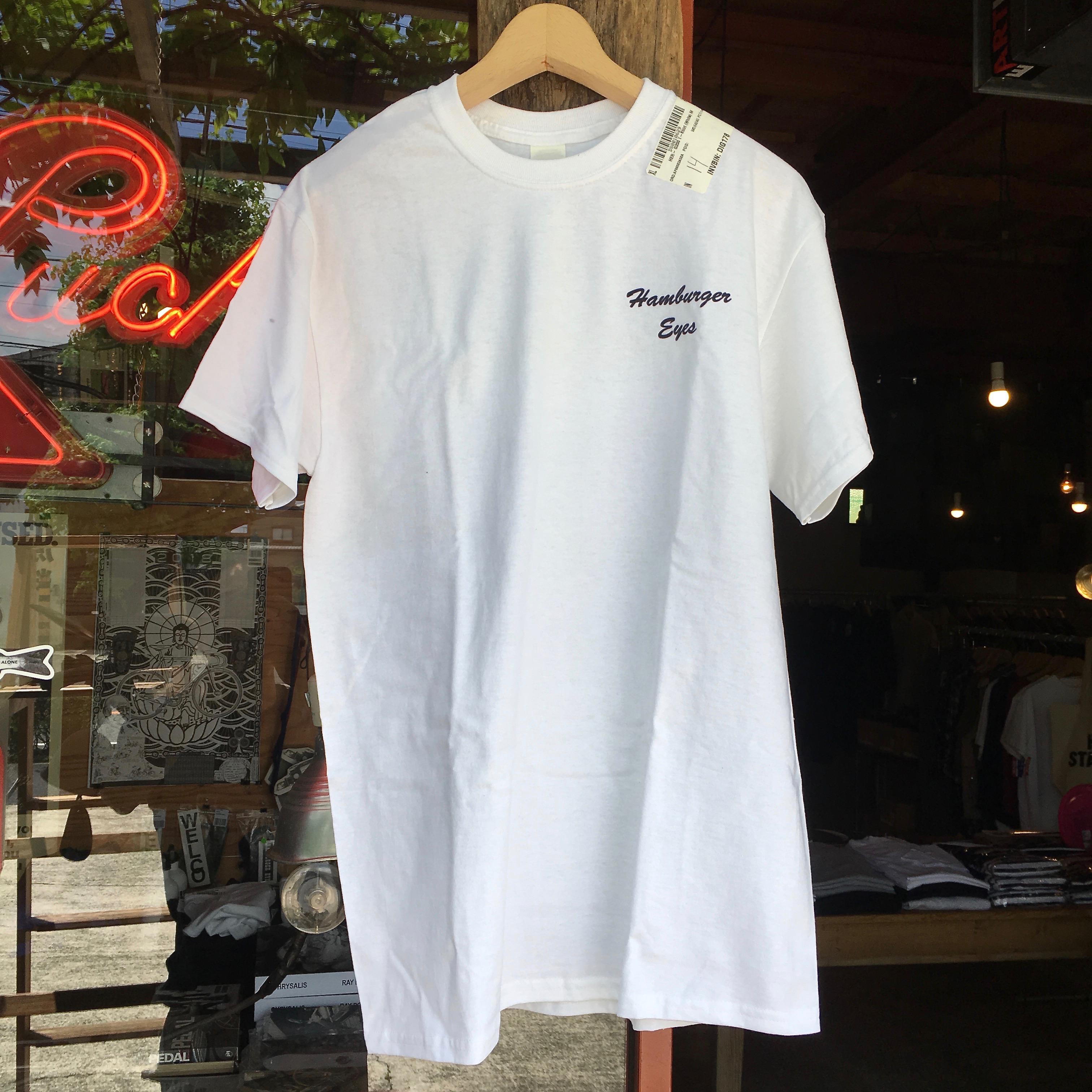 HAMBURGER EYES : WHITE T-SHIRTS