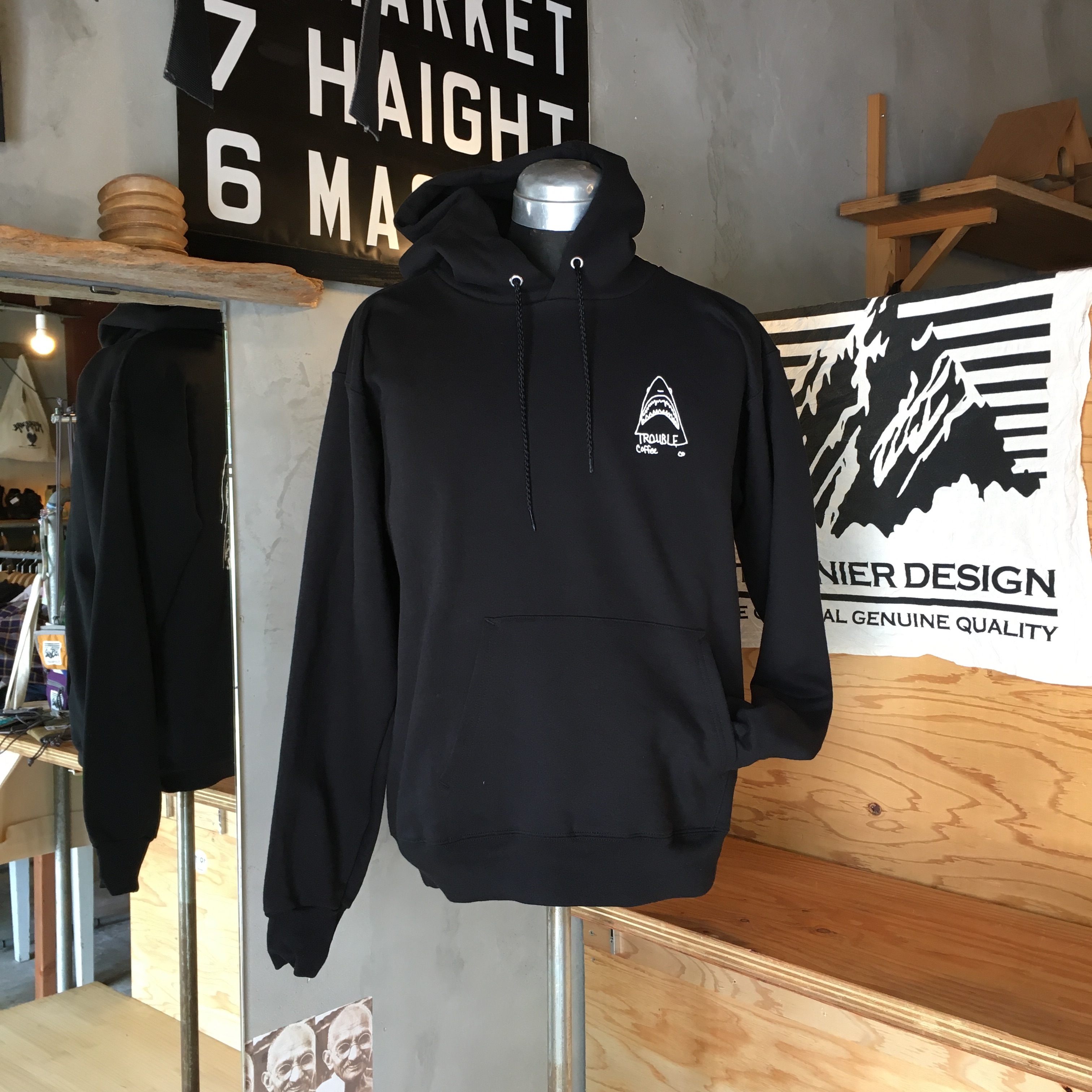 TROUBLE COFFEE : SHARK HOODIE