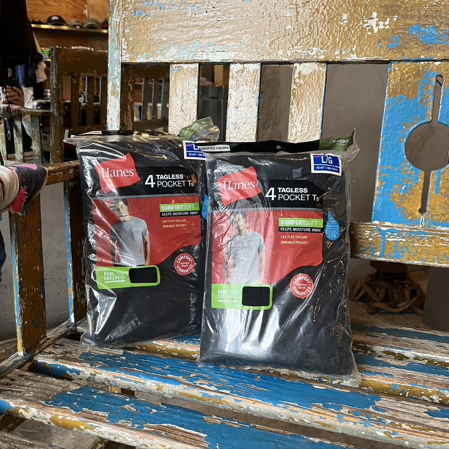 Hanes : MENS COMFORTSOFT DYE POCKET T