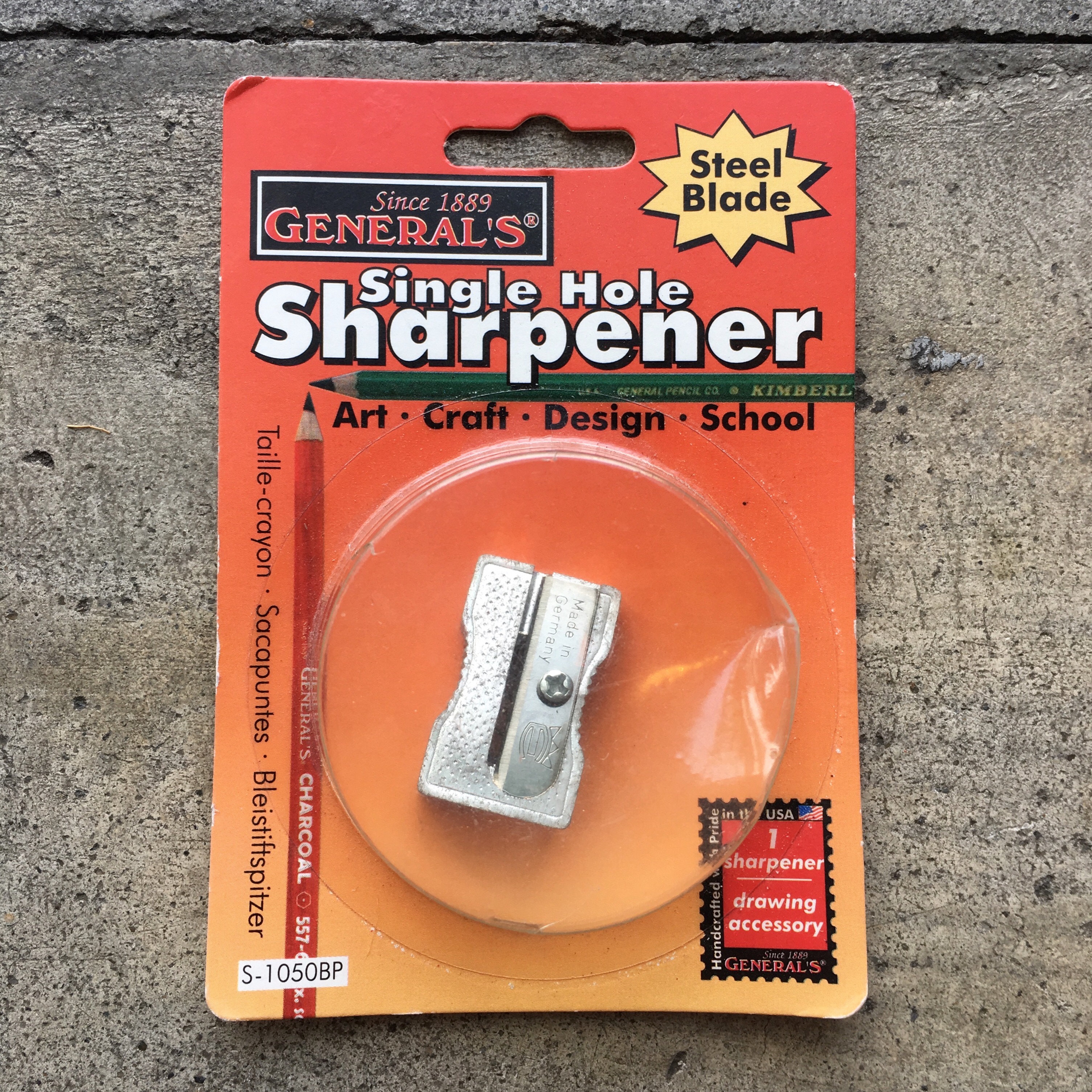 GENERAL PENCIL COMPANY : SINGLE HOLE SHARPENER 