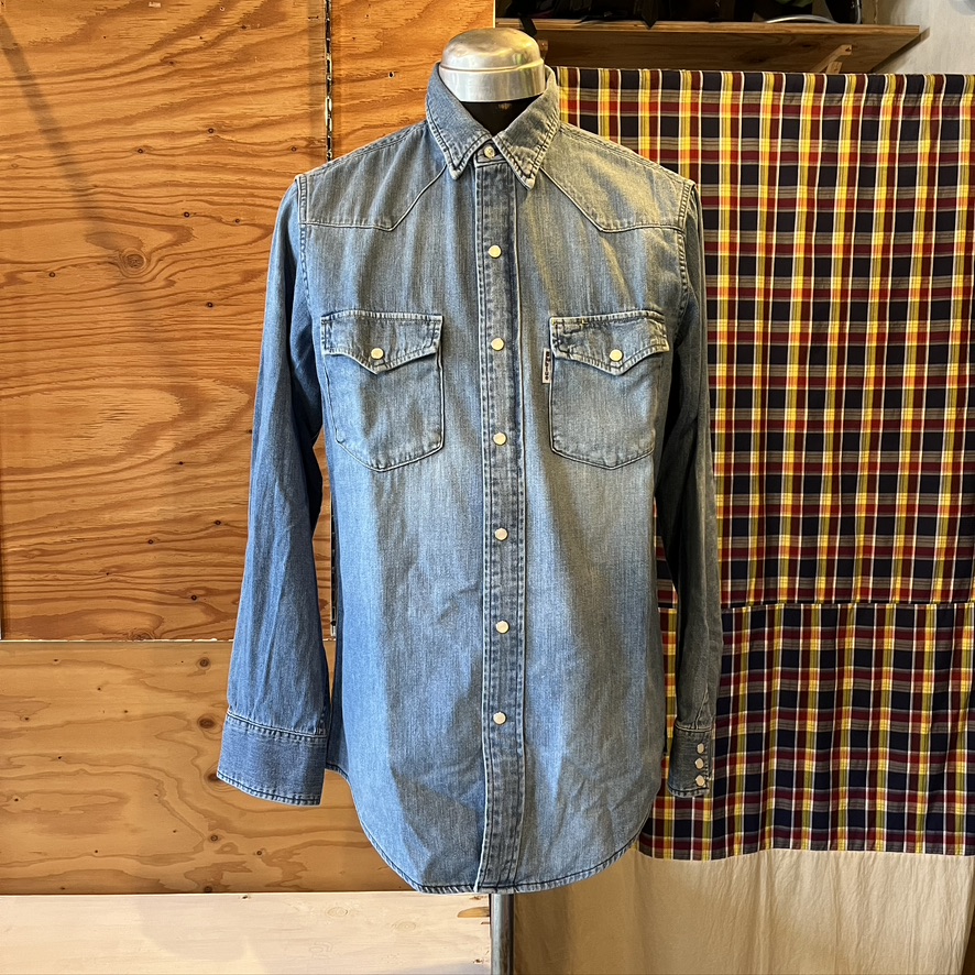 BLUE BLUE : ST2396 ライトデニム BB WASH ウエスタンシャツ