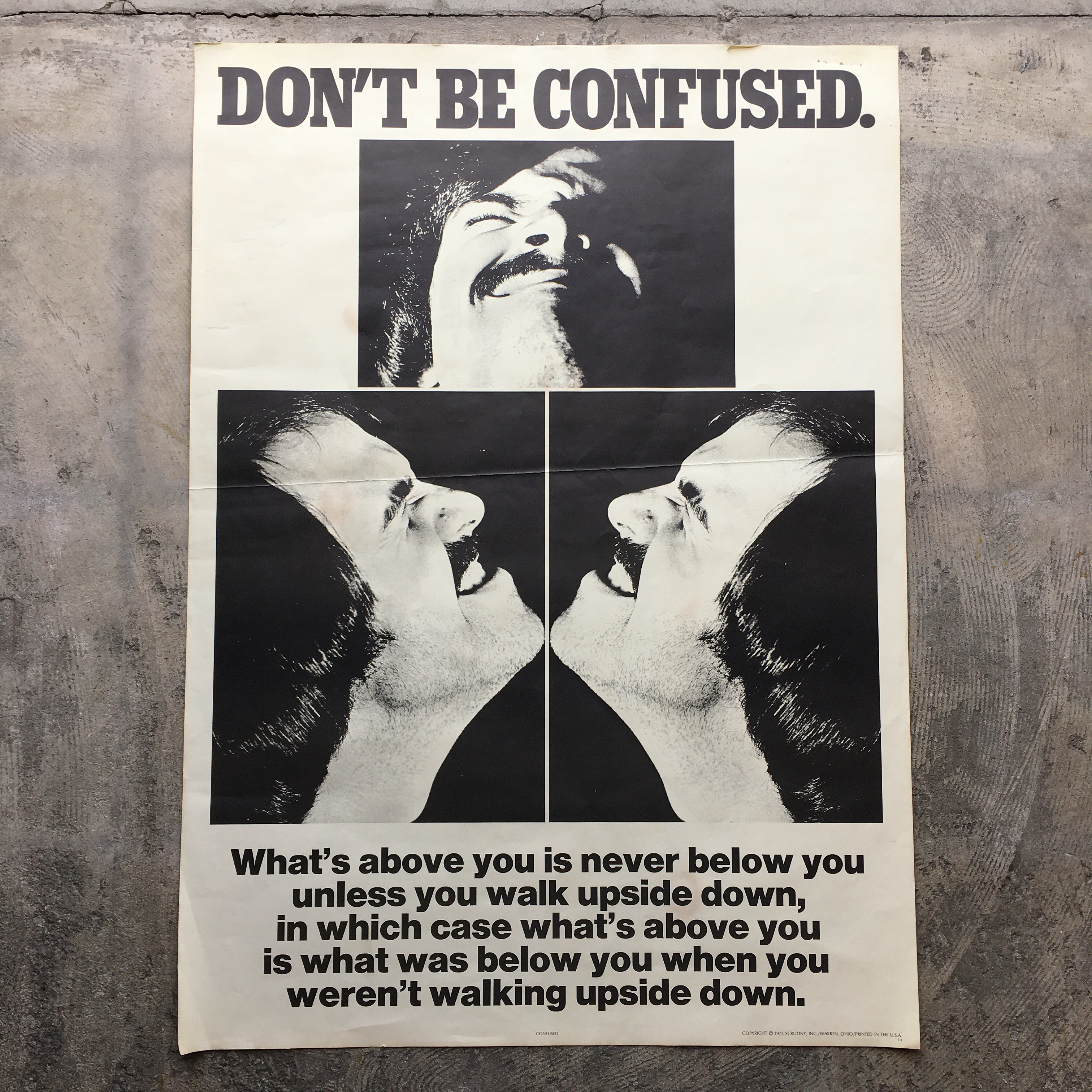 DON’T BE CONFUSED/Vintage Poster 