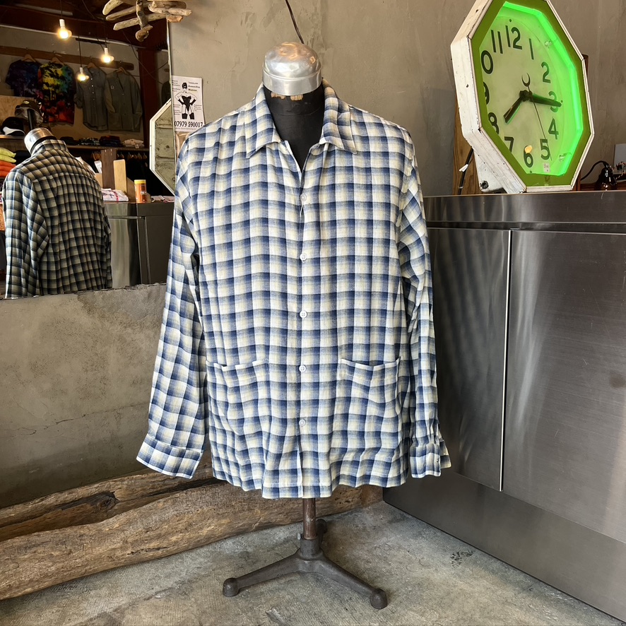 HIGH! STANDARD : BRUSHED FLANNEL WORK SMOCK SHIRTS