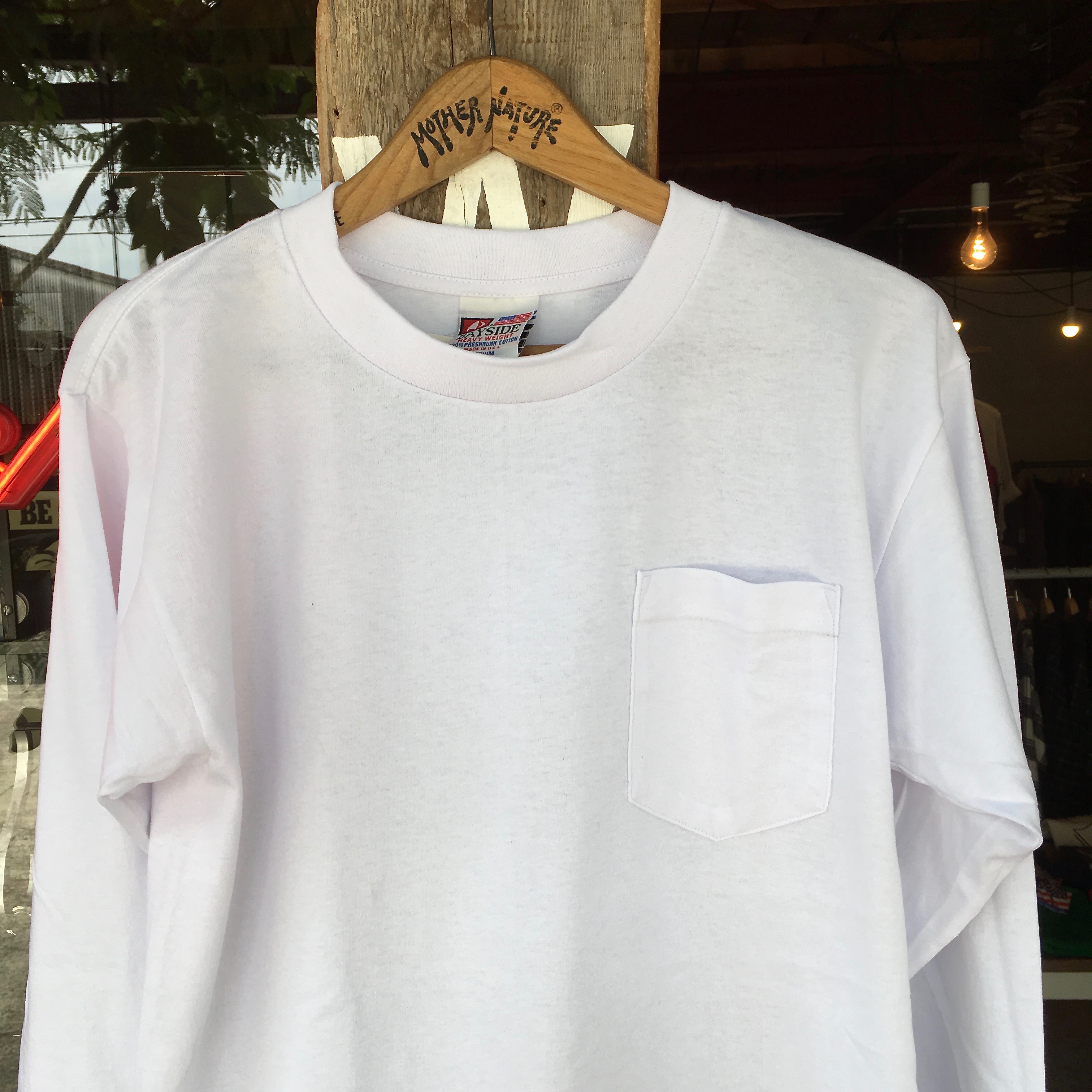 BAY SIDE : 8100 POCKET LONG SLEEVE TEE