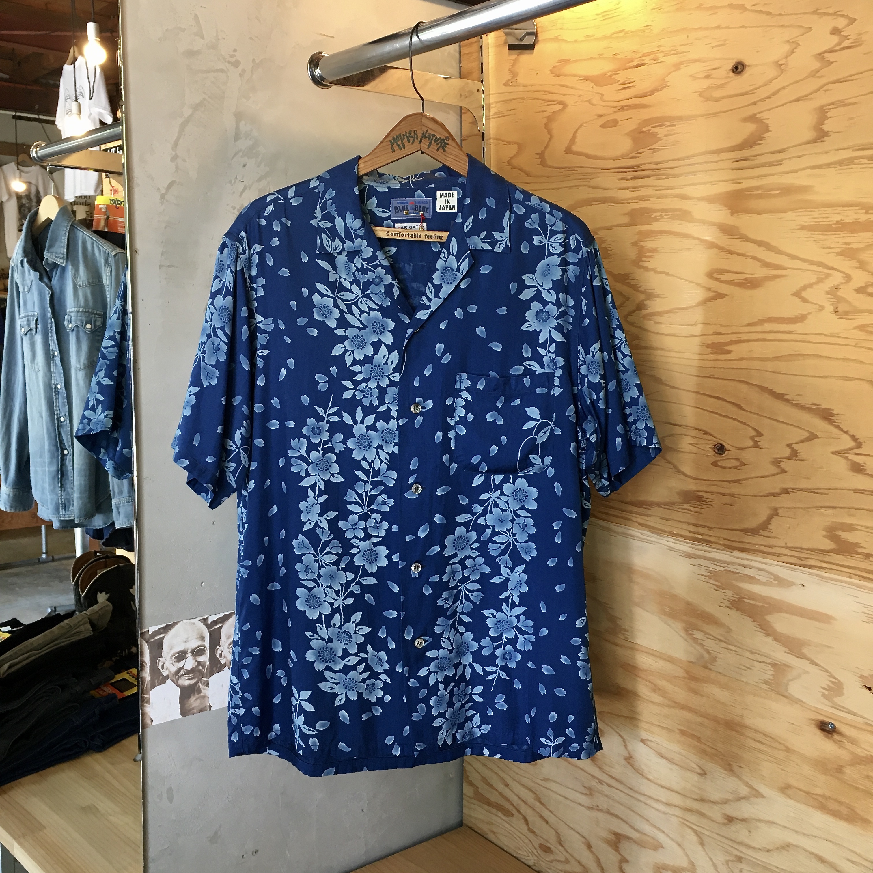BLUE BLUE JAPAN : レーヨンツイル シダレ桜 ヒトフデフジ アロハ