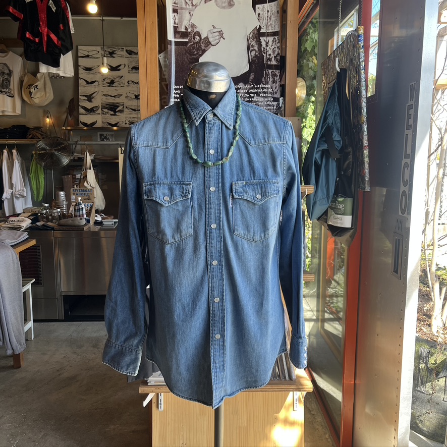 BLUE BLUE : ST2396 ライトデニム BB WASH ウエスタンシャツ