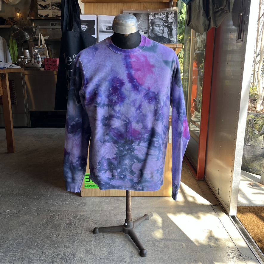 CROW TIPI TIE-DYE :LIQUID INFUSION SWEAT SHIRTS