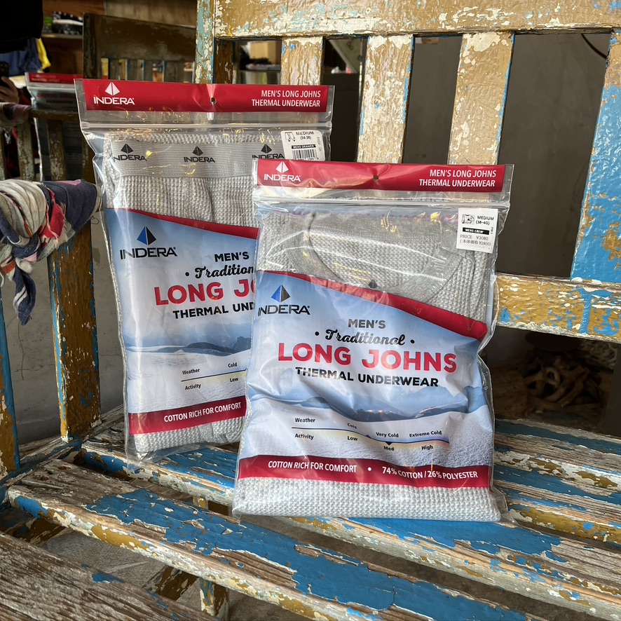 INDREA MILLS : Poly /Cotton LS Thermals , Pants