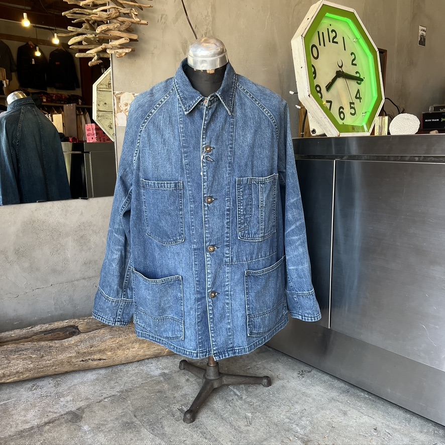 BLUE BLUE : セルビッチライトデニム VINTAGE WASH カバーオール