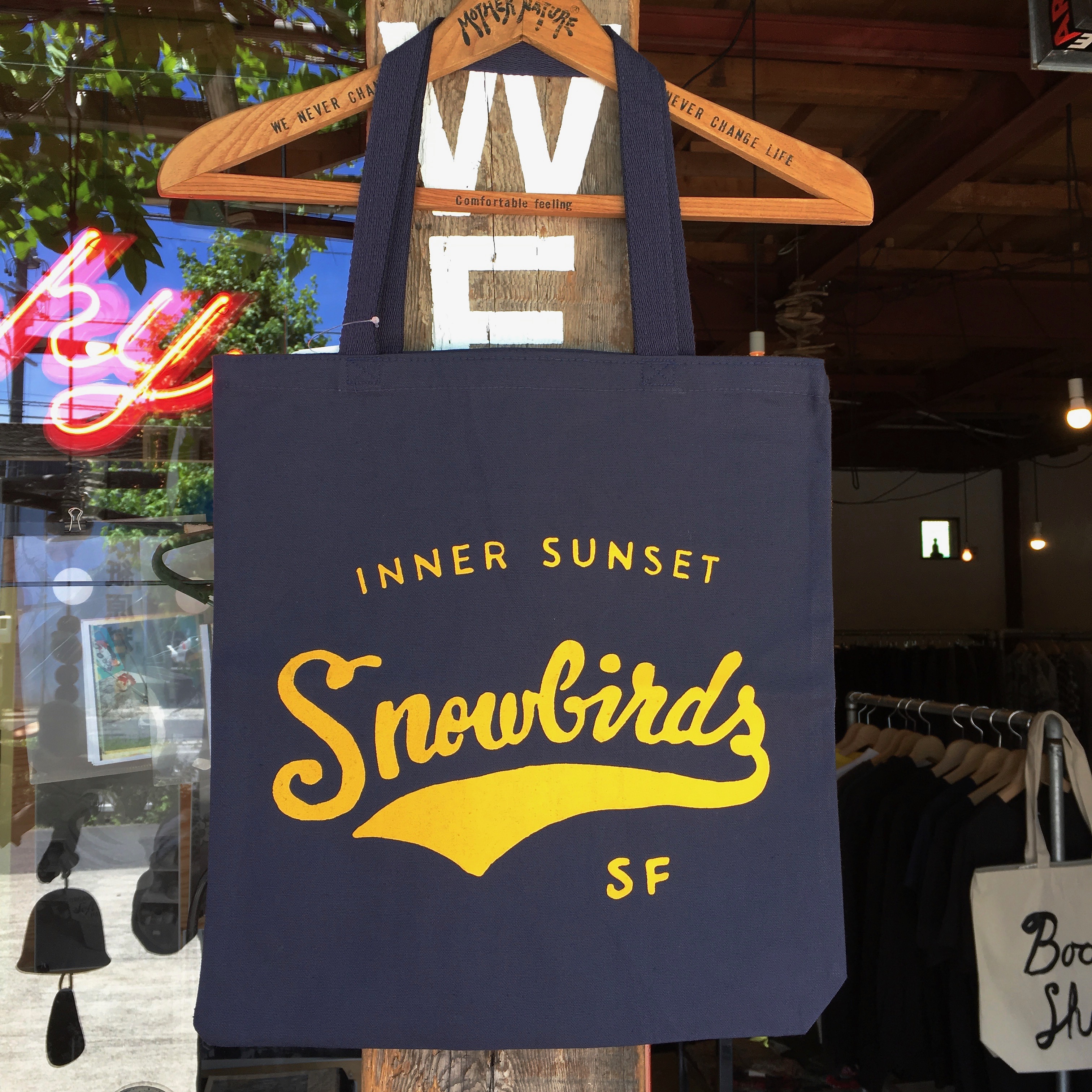 SNOWBIRD COFFEE : TOTE BAG INNER SUNSET