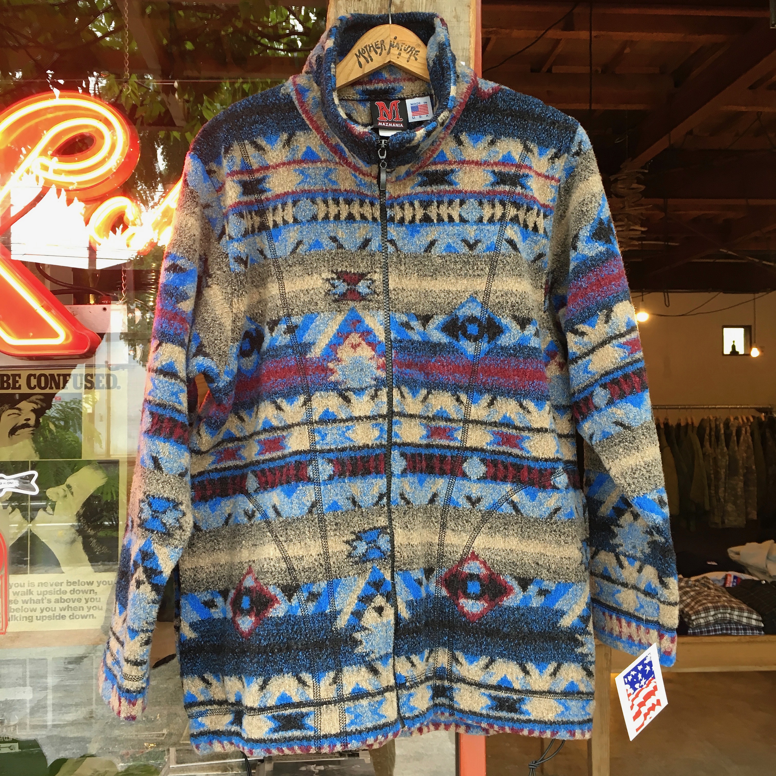 MAZMANIA : LOOPED WOOL MENS ZIP JACKET