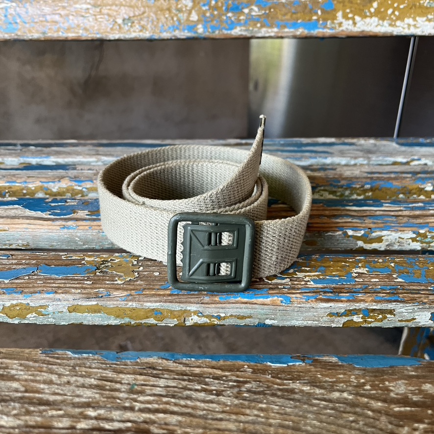 FRENCH KHAKI TROUSER BELT (Deadstock)